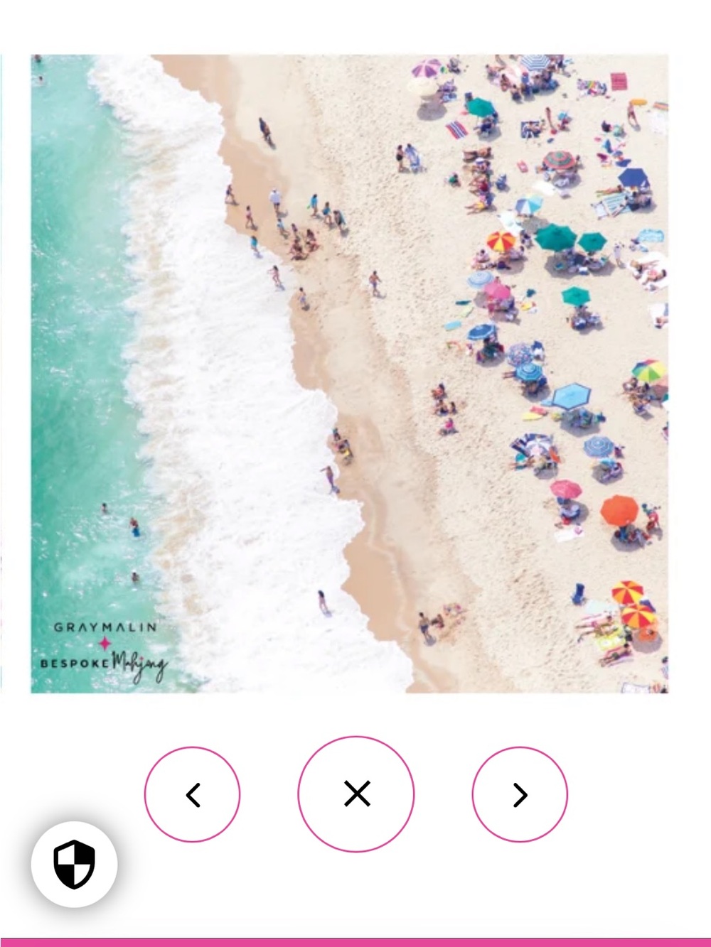 Bespoke X Gray Malin DOUBLE-SIDED MAT | Double the Fun/Gray Malin Beach Club Mat